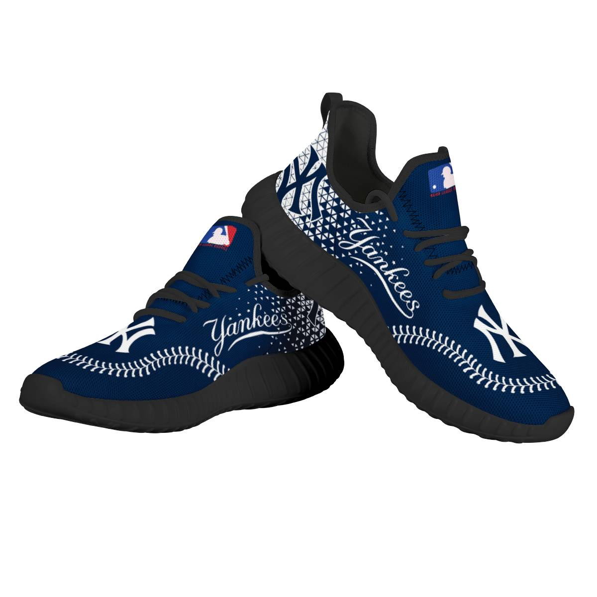 Men's New York Yankees Mesh Knit Sneakers/Shoes 004